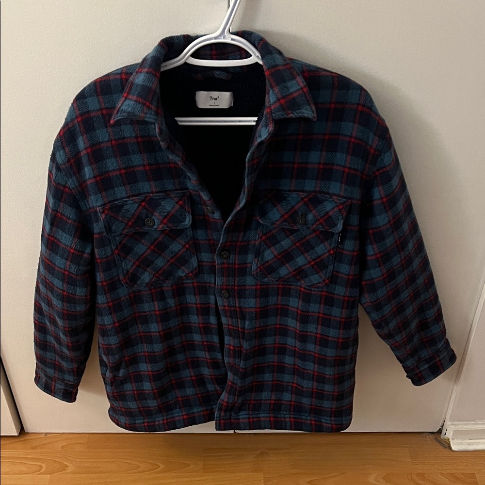 TNA Plaid Jacket - Red and Blue